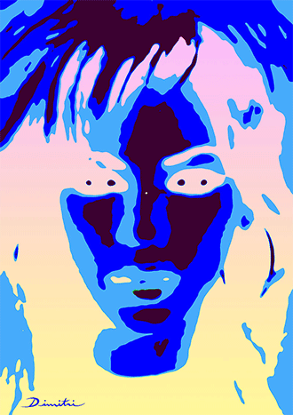 Inverse color portrait